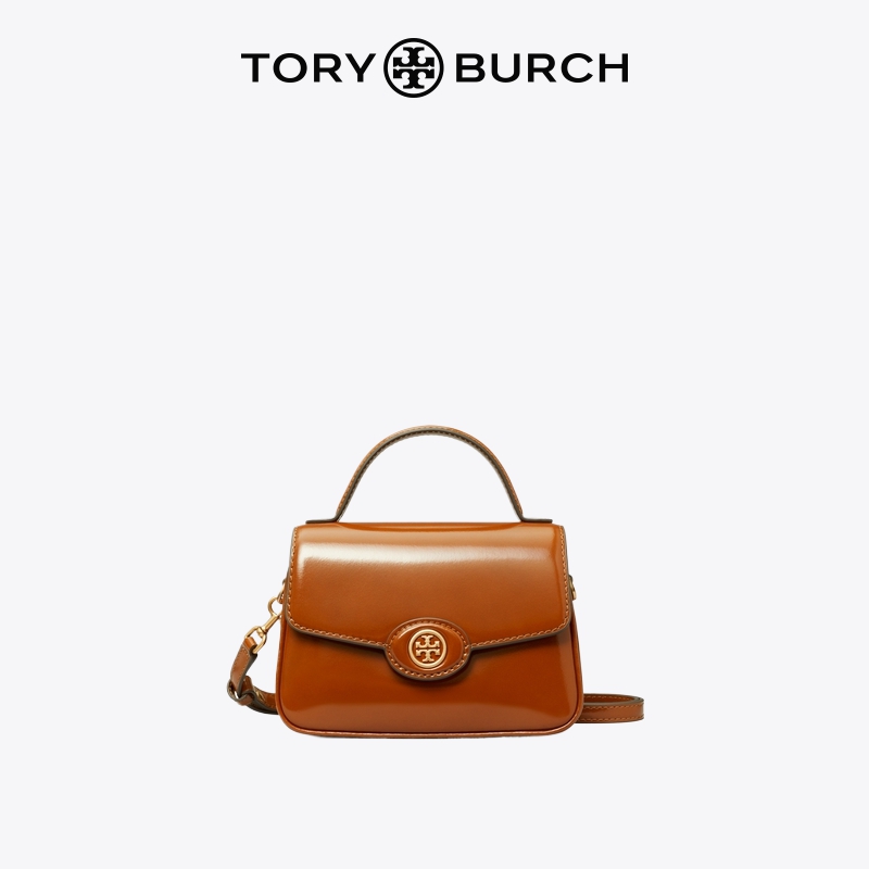 【12期免息】TORY BURCH 汤丽柏琦 ROBINSON小号翻盖手提包147467 - 图0