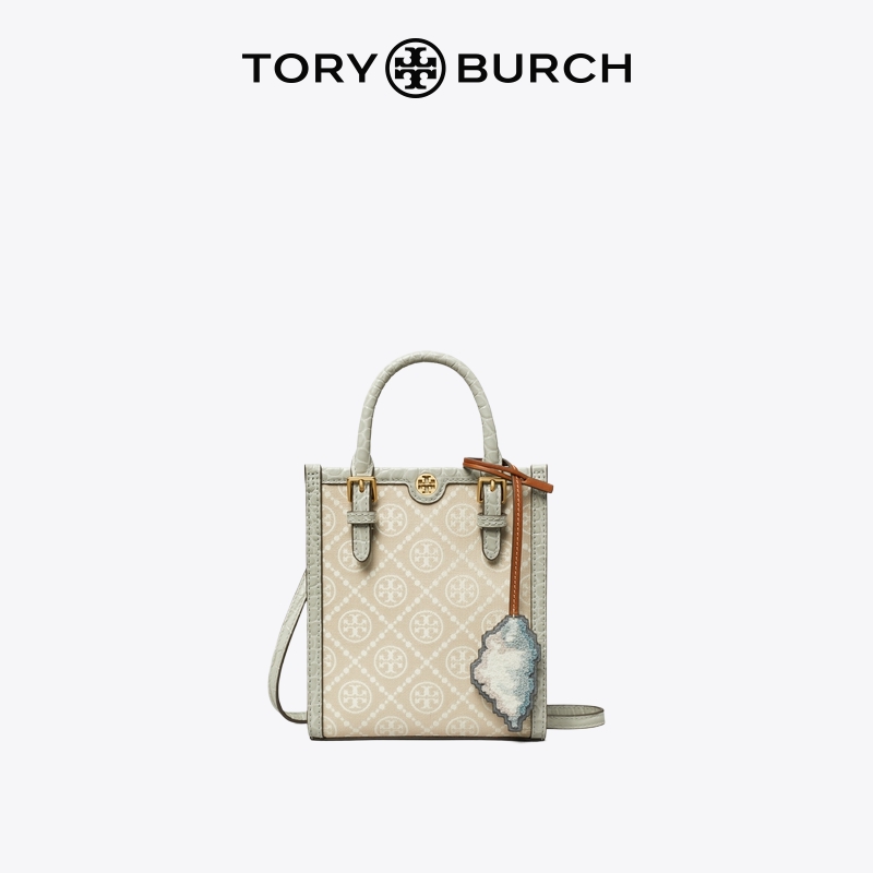 【12期免息】TORYBURCH 汤丽柏琦 T MONOGRAM迷你琴谱包156934 - 图0