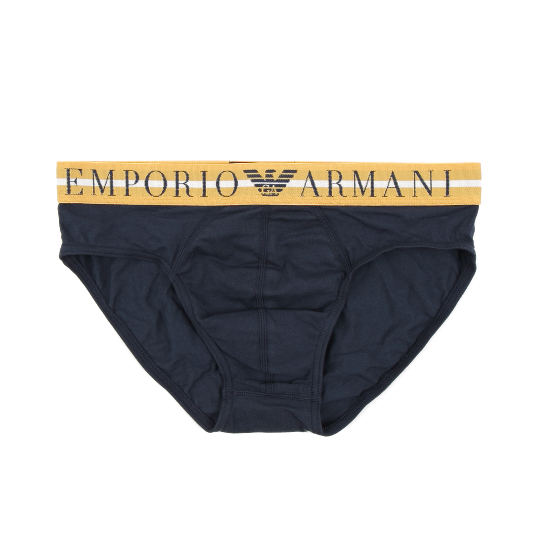 Armani/阿玛尼EA男士轻奢舒适3件装三角裤内裤 111734 3F723-图0