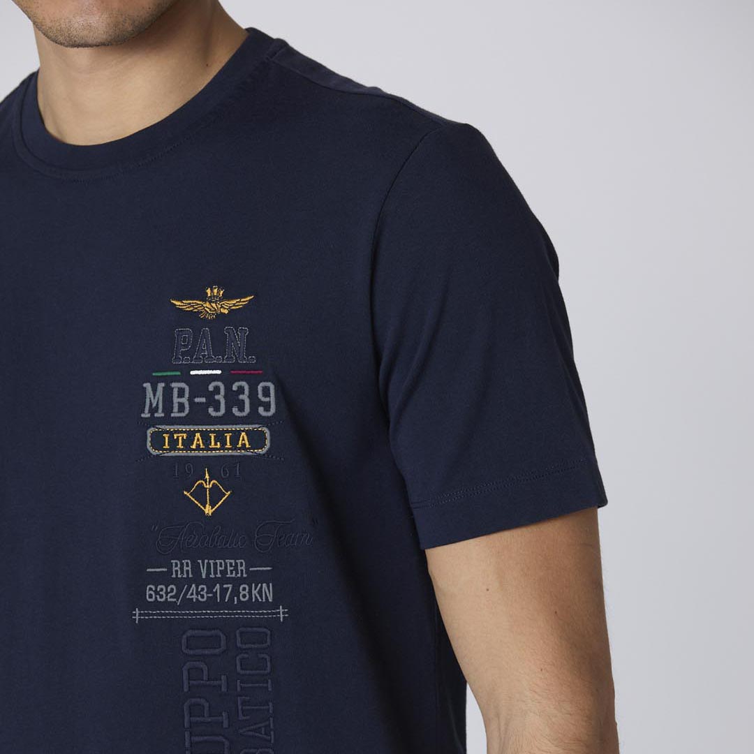 Aeronautica Militare AM空军 男士时尚纯棉短袖T恤241TS2226J635 - 图2