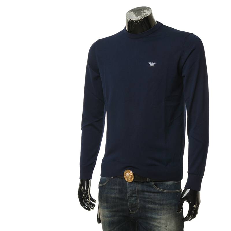 armani /阿玛尼ea正品刺绣针织衫 叁仟良品海外针织衫/毛衣