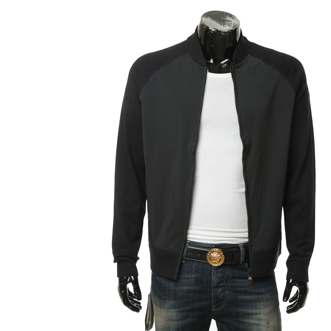 calvin klein休闲针织拼接男士夹克 叁仟良品海外夹克