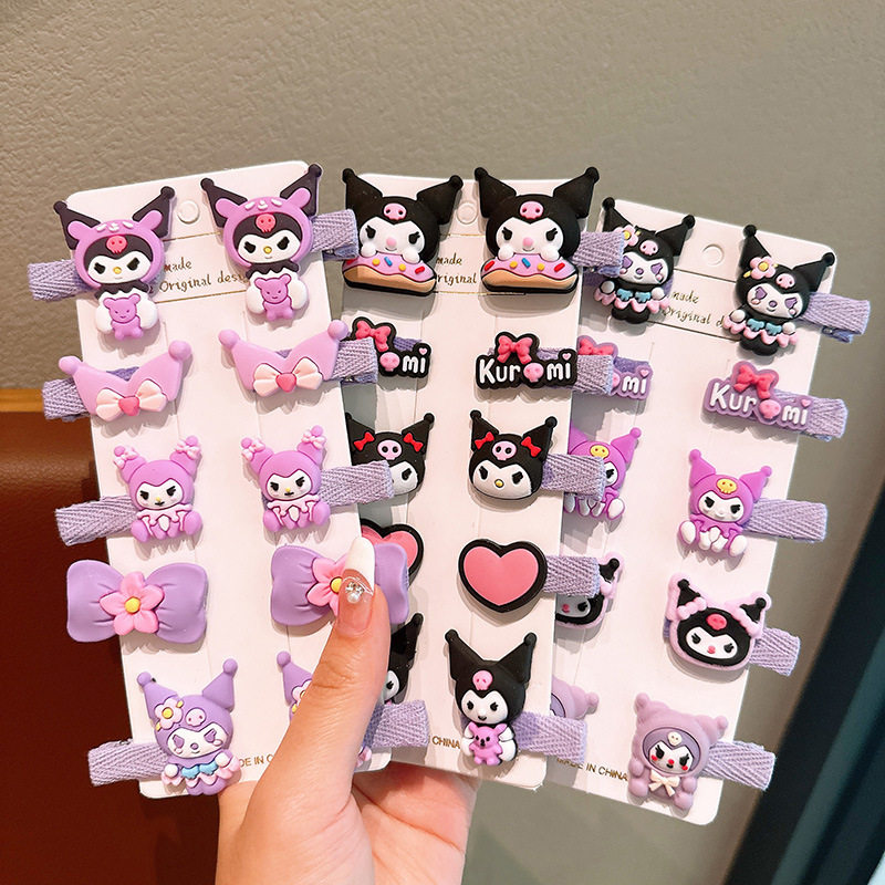 库洛米儿童发夹10件套全包布不伤发发卡宝宝可爱卡通对夹刘海夹子,淘宝优惠券,粉丝福利购,淘宝优惠卷