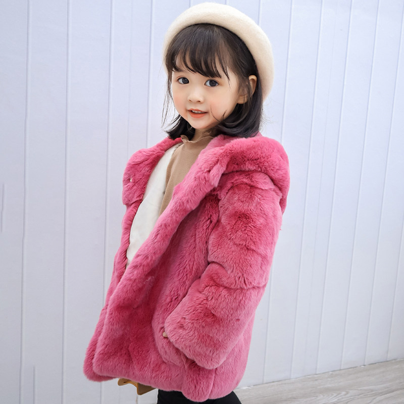 冬季儿童皮草外套男女童真獭兔宝宝毛毛外套皮毛一体大衣保暖加厚,淘宝优惠券,粉丝福利购,淘宝优惠卷