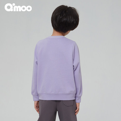 Qimoo淇木商场同款童装男女童宽松休闲套头衫QCL1TC118A - 图1