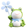 Cute Little Frog Windmill Bamboo Dragonfly Battery Bicycle Car Electric Motorcycle Decoration Gift for Best Friend