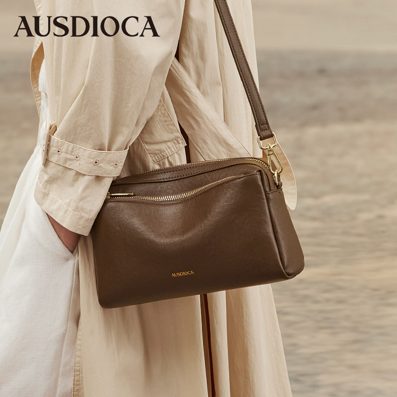 真皮斜挎包女2026新款时尚多隔层手机包中年妈妈包软皮女士单肩包,淘宝优惠券,粉丝福利购,淘宝优惠卷