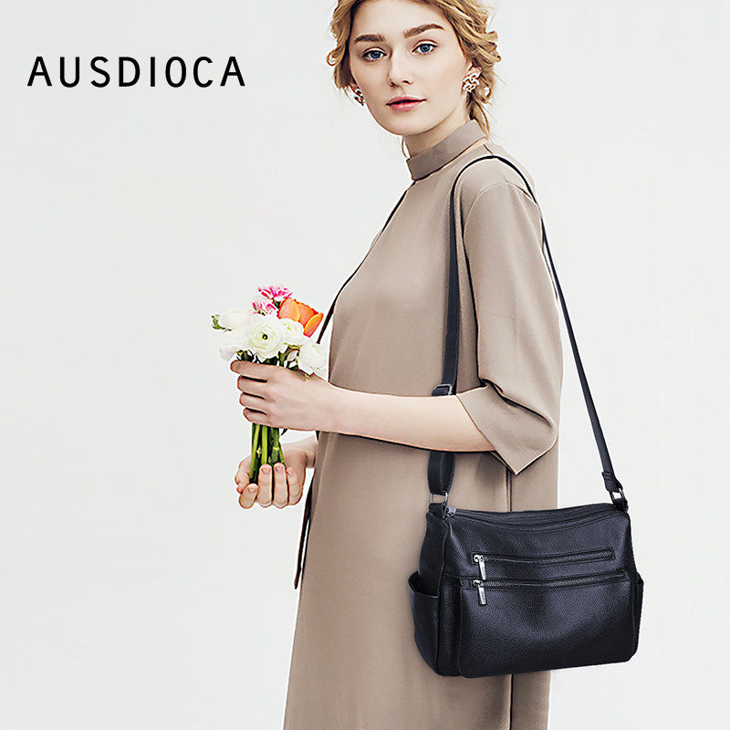 女中年2021新款牛皮多层妈妈包包 澳迪佳女士包袋