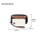 Маленькая сумка клатч для отдыха, универсальная сумка с петлей на руку, из натуральной кожи