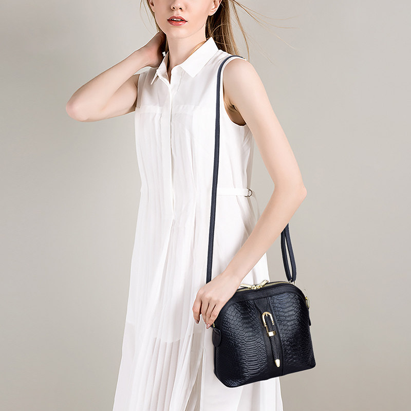 澳迪佳真皮2020新款时尚百搭贝壳包 澳迪佳女士包袋