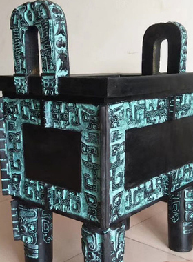 大型铜鼎铁鼎司母戊鼎三足鼎来图定制庭院办公室寺庙摆件