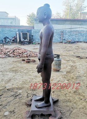 纯铜针灸人物雕塑穴位人模型摆件人体全身经络药房中医馆扎针铜人