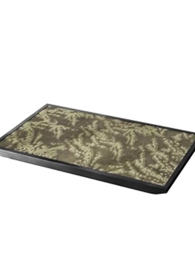 优选新中式侘寂风竹叶托盘设计师款家居软装N饰品摆件样板房桌面