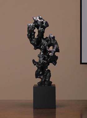 优选新中c式仿真树脂太湖石摆件家居客厅玄关酒柜酒店软装工艺品