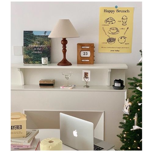 优选I1实木复古台灯法式床头氛围灯新中式中古风深色卧Z室灯浪漫 - 图2