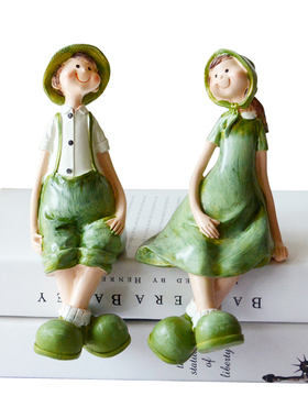 优选创意欧式现代田园家居酒柜装饰品结婚礼物吊脚娃X娃情侣人物