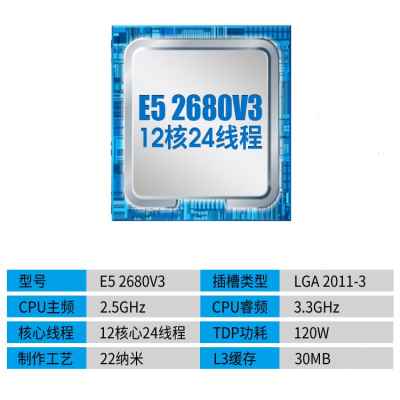 专用Intel/至强E52678v3 2666 2673 2676 2696V3 2680v4正式版CPU-图2