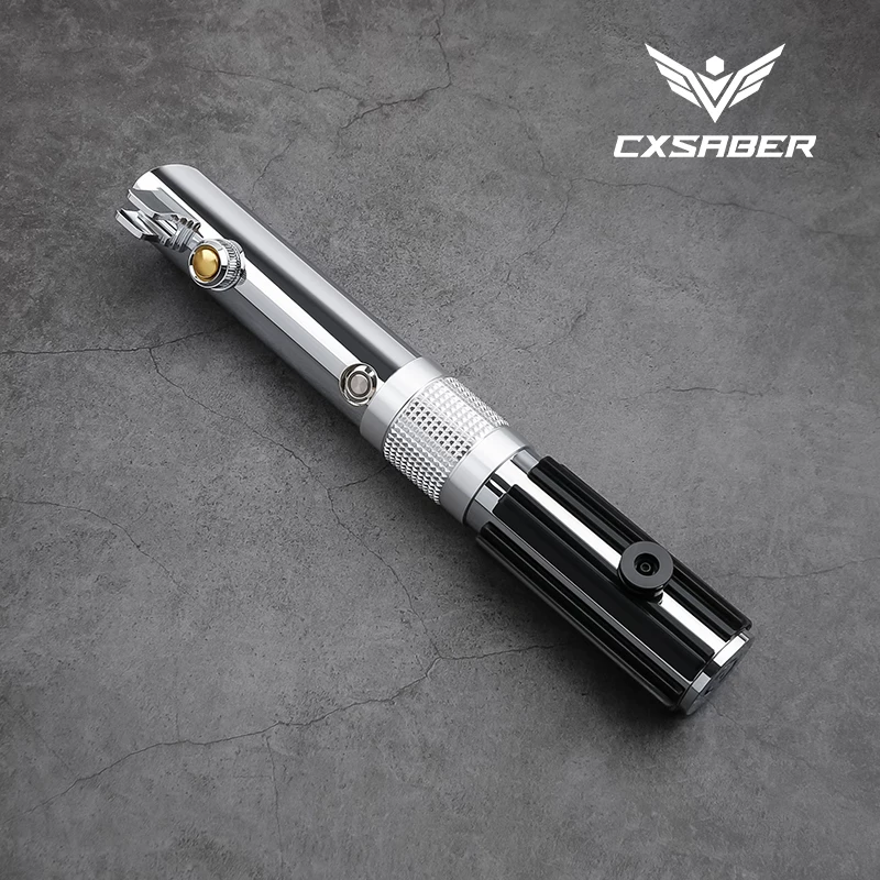 Полностью металлический световой меч CXSABER, рукоять, игрушка с лазером, Звёздные войны
