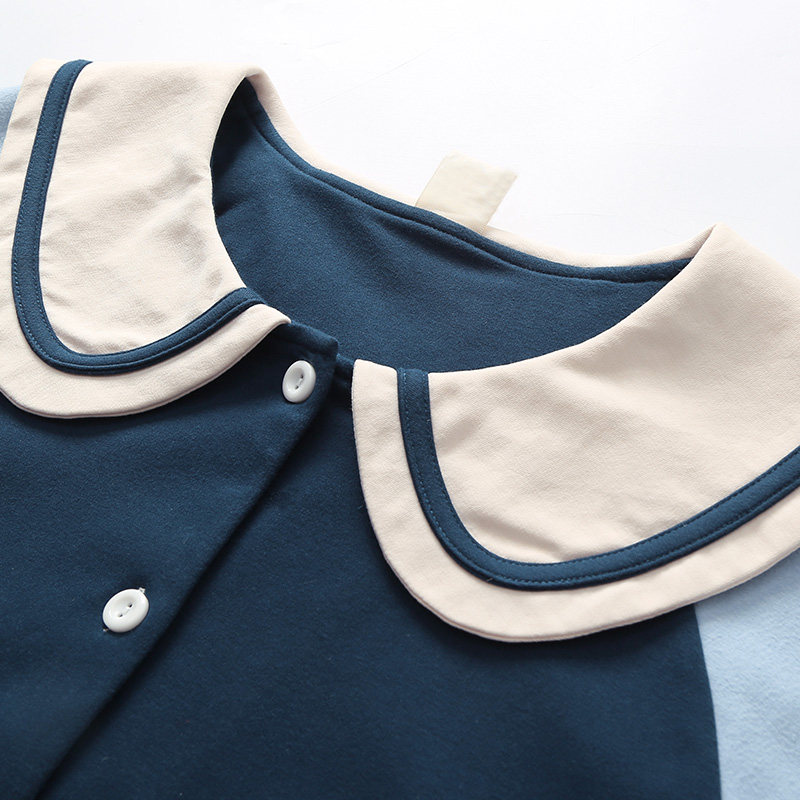 芬腾春秋季长袖纯棉宽松韩版睡衣 芬腾outlets店睡衣/家居服套装