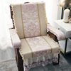 Spring and autumn chair solid wood one-piece sofa cushion with backrest