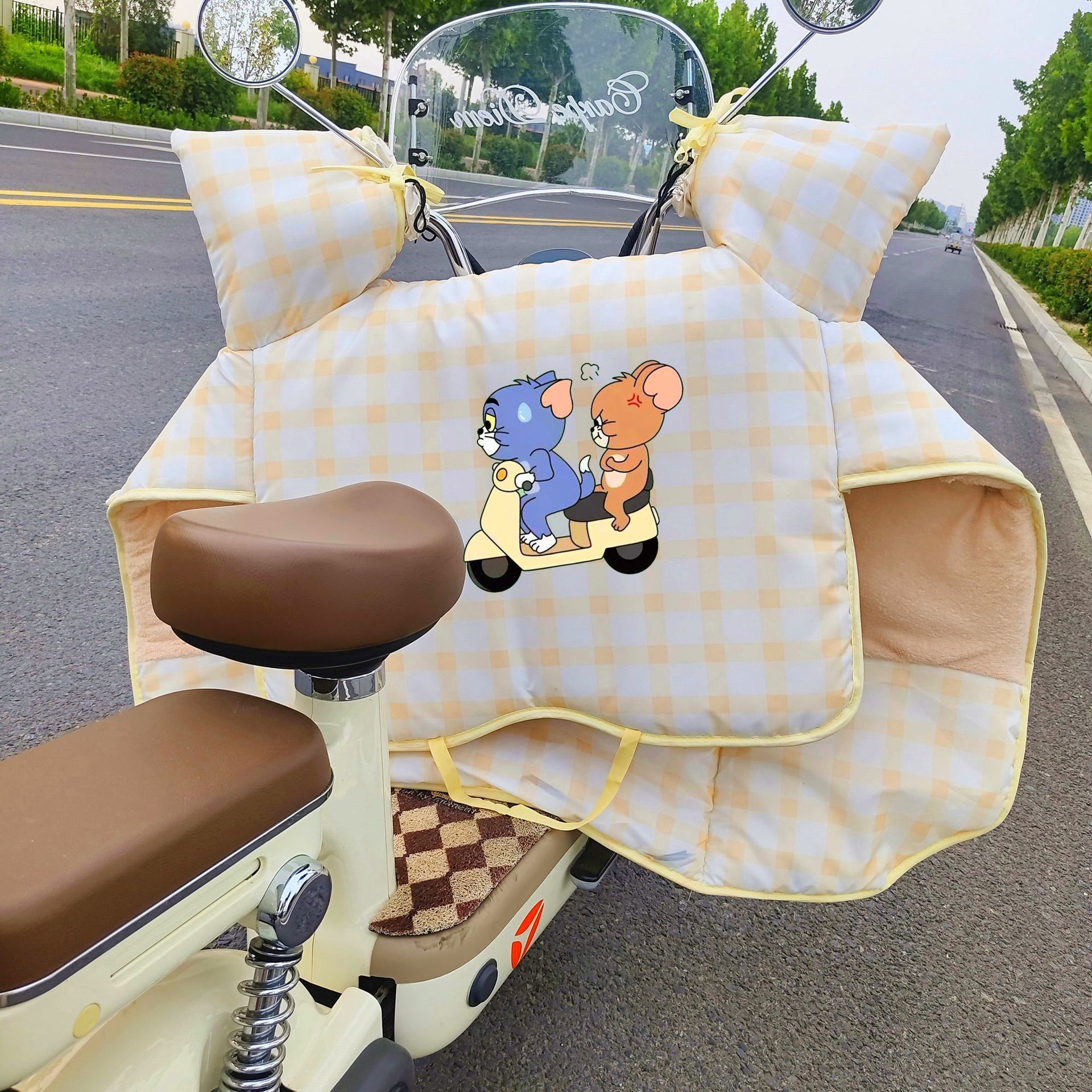 适用雅迪爱玛小牛台铃电动车挡风被冬用2025新款新型kt猫挡风被 - 图2