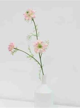 菲菲仿真花黑种草蓝色假花装饰花束配花陈列造景花材家居客厅摆