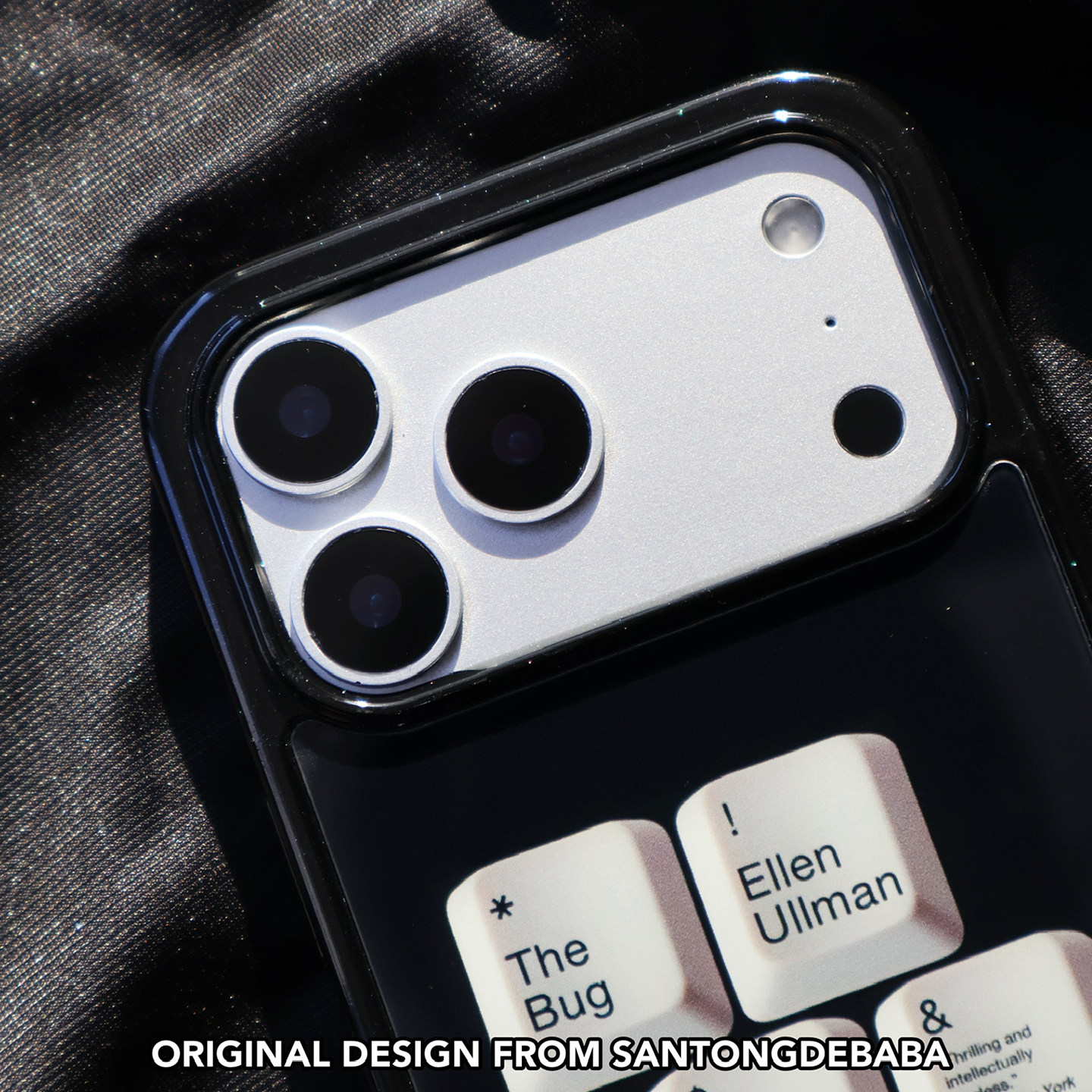 三筒的爸爸闪粉黑边创意键盘苹果17promax手机壳磁吸亮面原创简约适用iphone16pro/15/14/13软边硬壳,淘宝优惠券,粉丝福利购,淘宝优惠卷