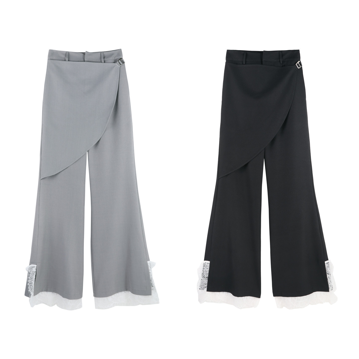 格蕾时刻2025夏季高级感蕾丝拼接时尚百搭高腰休闲裤SHBZXP621242,淘宝优惠券,粉丝福利购,淘宝优惠卷