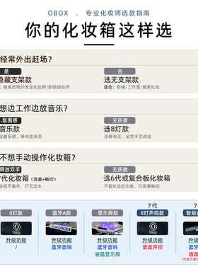 OBOX化妆箱专业跟妆师拉杆箱