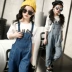 Quần yếm trẻ em lớn cho bé gái 12-15 tuổi Quần áo trẻ em denim quần yếm 2019 mùa thu kiểu quần mới 9 - Quần jean chân váy bò bé gái  Quần jean