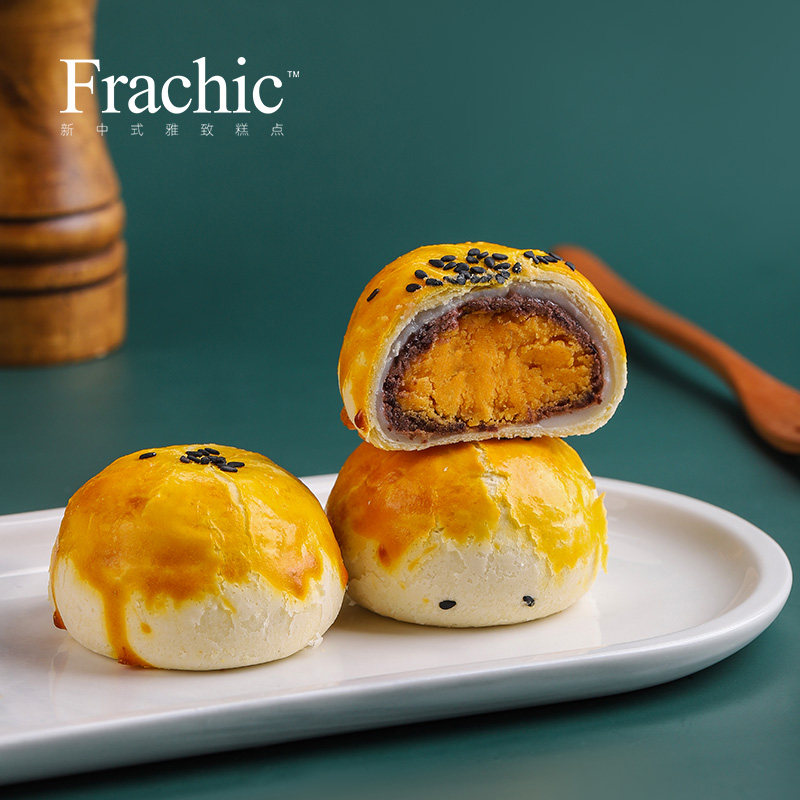 frachic法兰巧心55gx6蛋黄酥 法兰巧心传统糕点