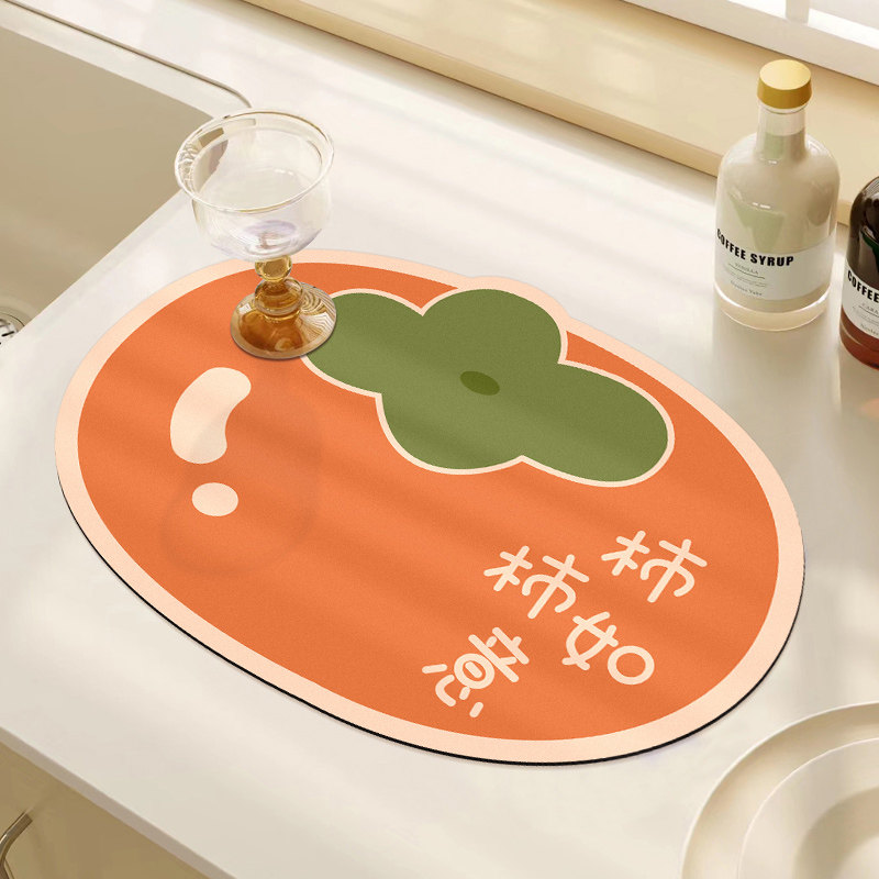 厨房台面沥水垫软硅藻泥吸水垫餐具杯垫茶水台吧台干燥垫免洗餐垫,淘宝优惠券,粉丝福利购,淘宝优惠卷