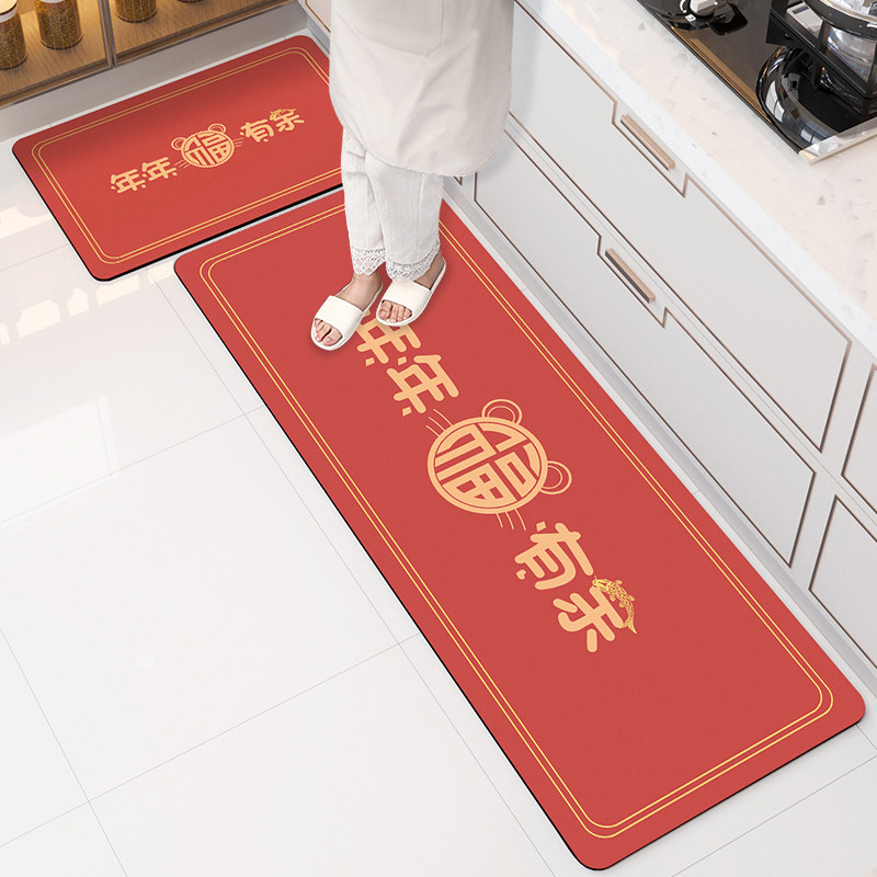 厨房硅藻泥软防水防油吸水防滑垫子 霏淘地垫