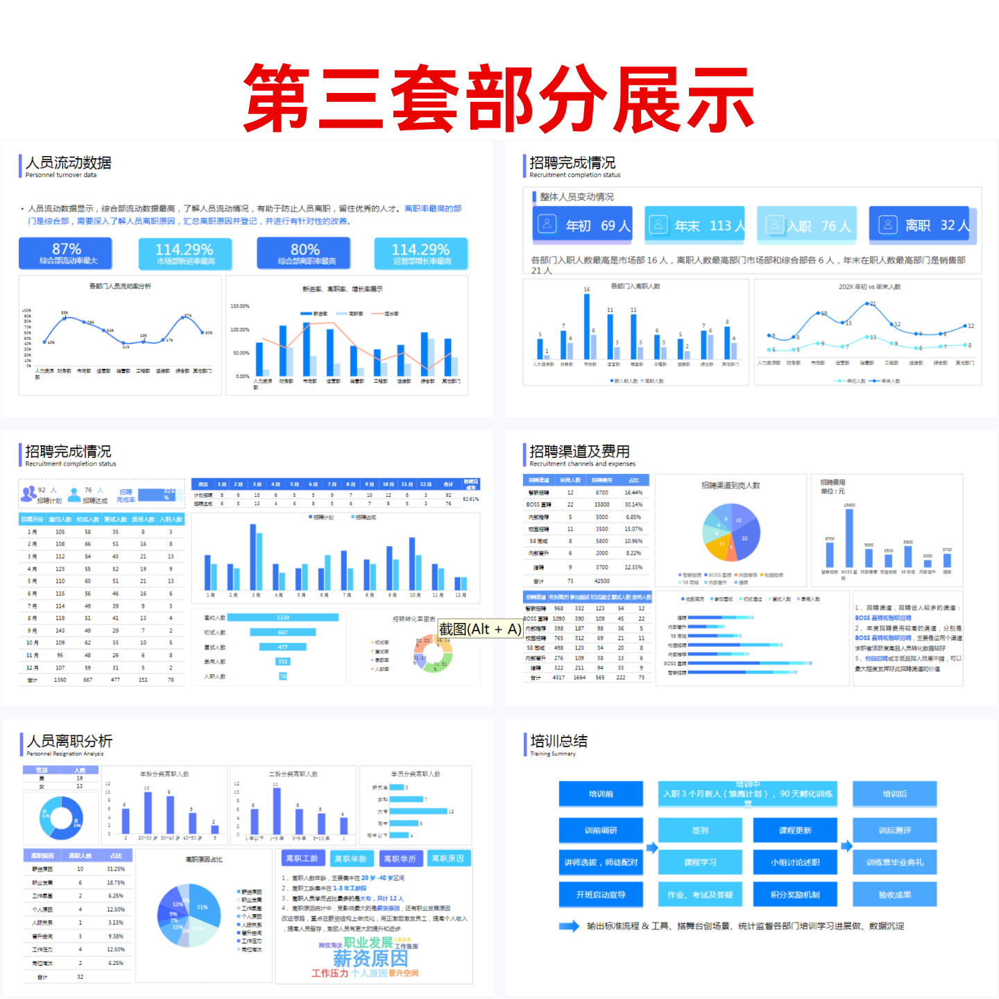 人力资源人事6大模块工作总结年终汇报数据分析42页高级感PPT模板,淘宝优惠券,粉丝福利购,淘宝优惠卷