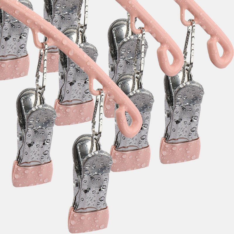 开学必备好物晒袜子神器晾晒衣架多夹子凉袜子夹多功能阳台不锈钢,淘宝优惠券,粉丝福利购,淘宝优惠卷