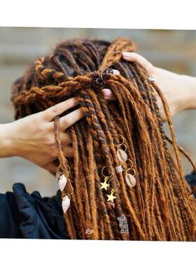 African Hair Rings Beads Cuffs Tubes Hair Braids Accessories