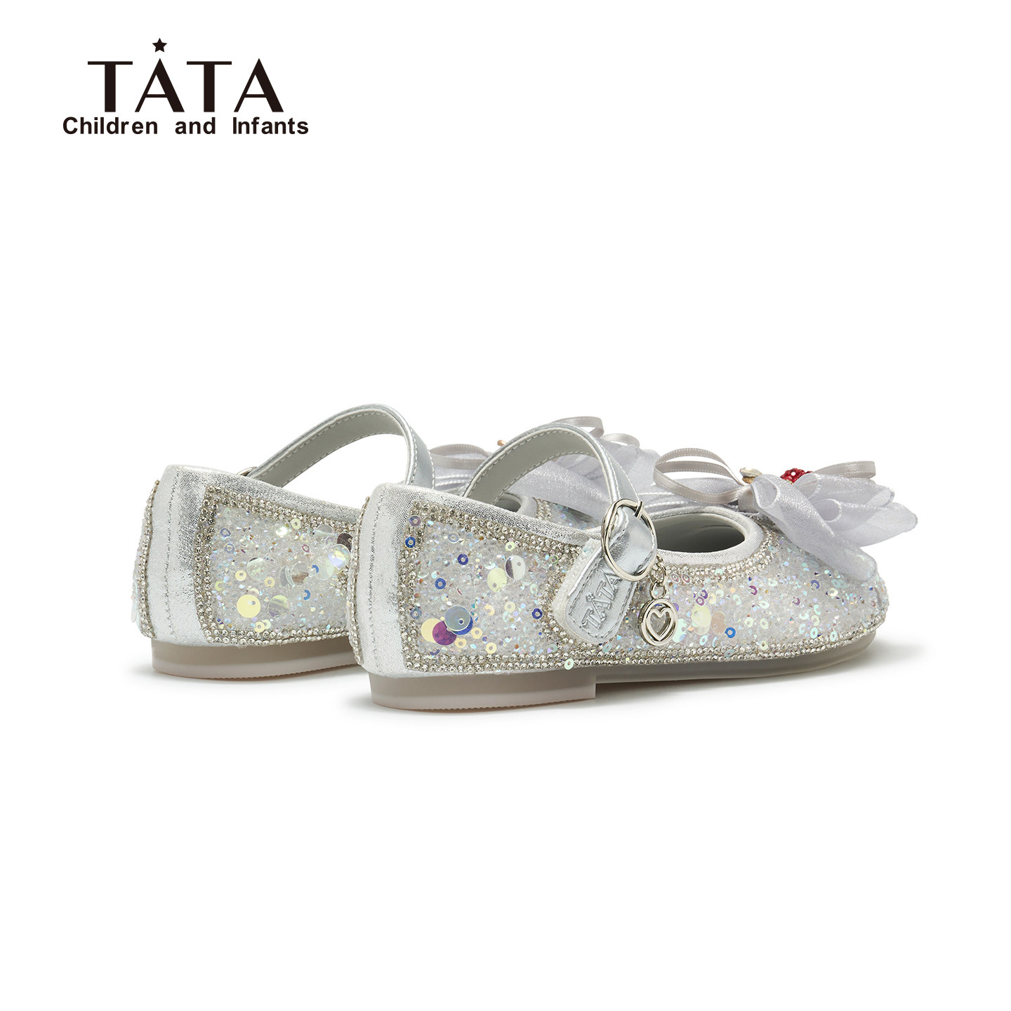 TATA童鞋女童公主鞋春季新款单鞋艾莎女宝宝儿童小女孩闪闪水晶鞋,淘宝优惠券,粉丝福利购,淘宝优惠卷