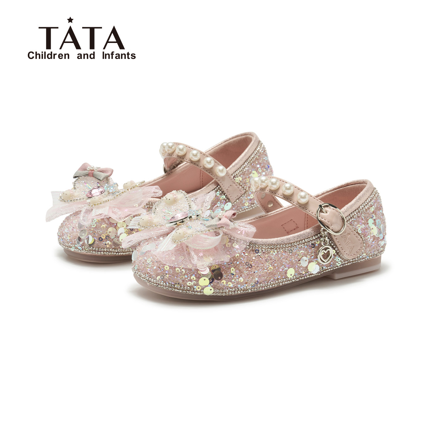 他她童鞋女童公主鞋春季新款单鞋艾莎女宝宝儿童小女孩闪闪水晶鞋,淘宝优惠券,粉丝福利购,淘宝优惠卷