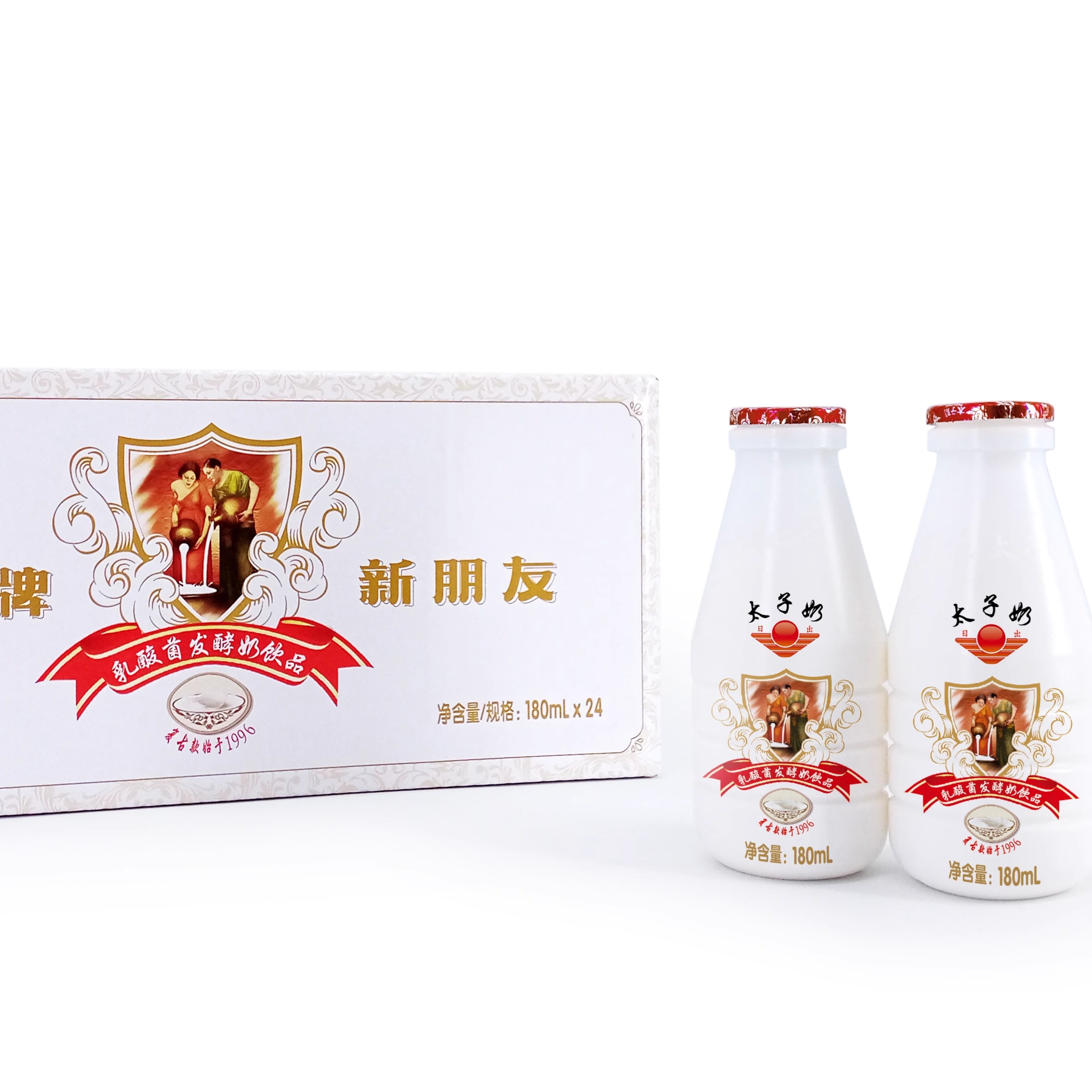 【旗舰店】湖南太子奶180ml*24瓶整箱益生菌早餐AD钙奶童年好味道-图1