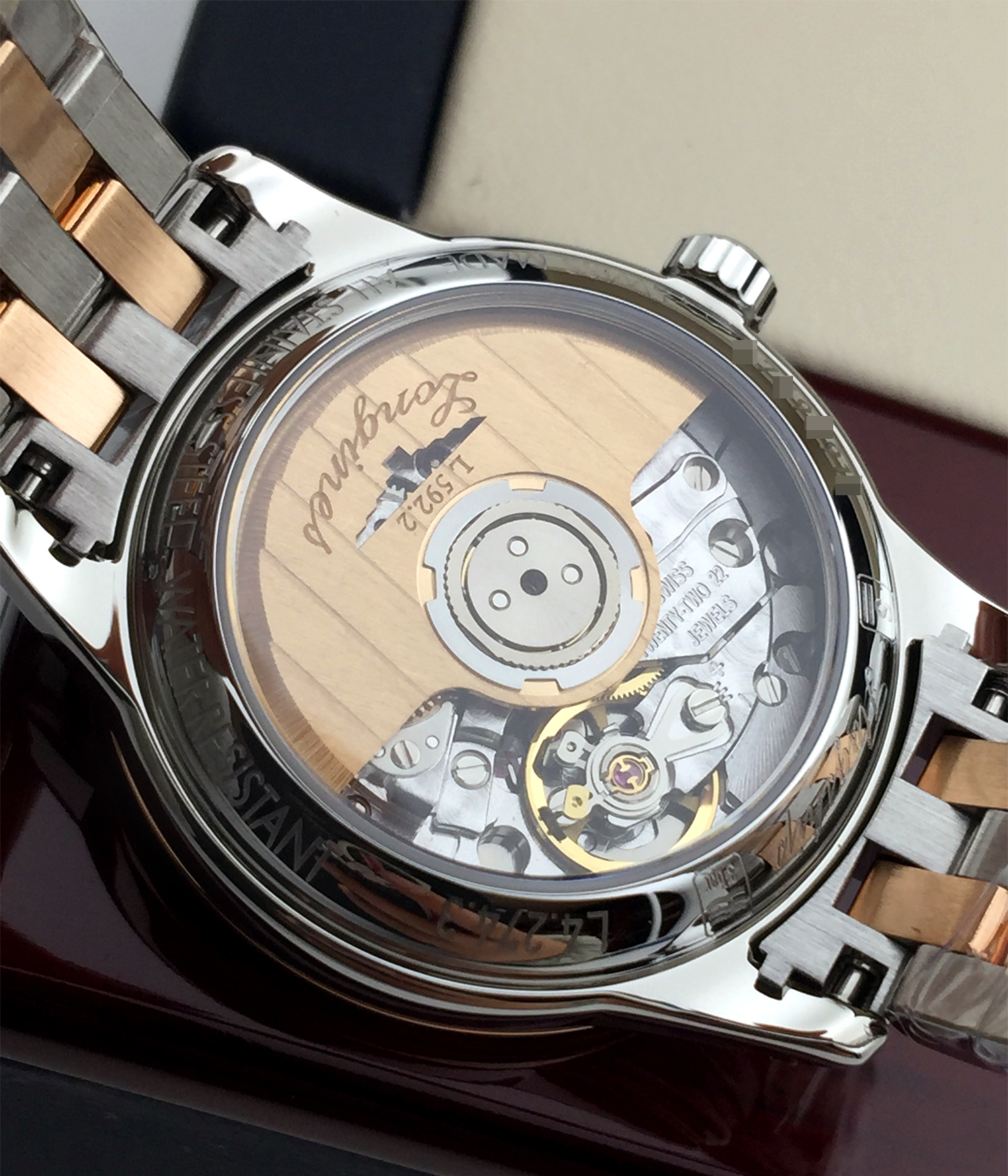 瑞士浪琴longines军旗系列机械女表 运洪金海外瑞士腕表