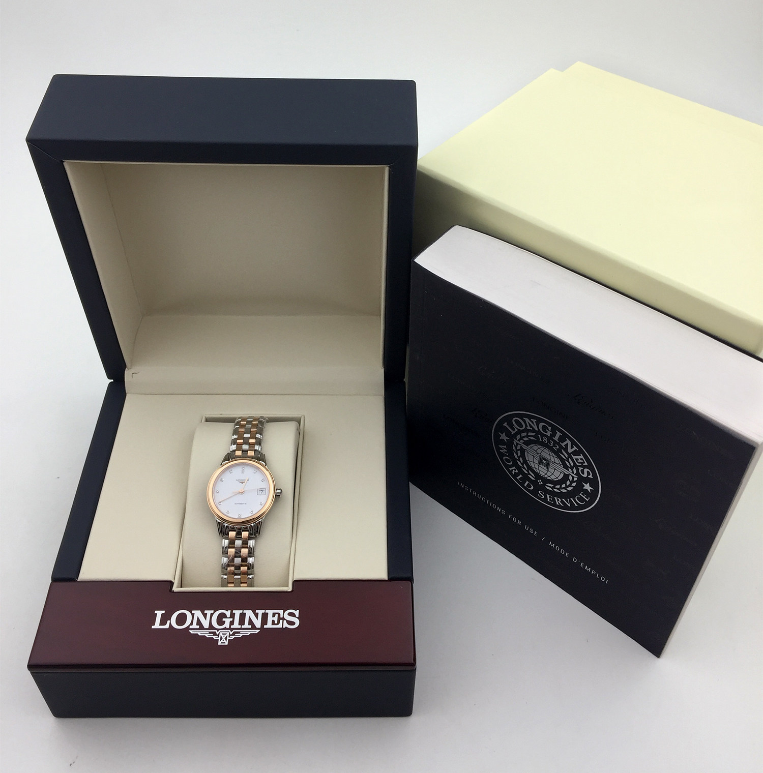 瑞士浪琴longines军旗系列机械女表 运洪金海外瑞士腕表