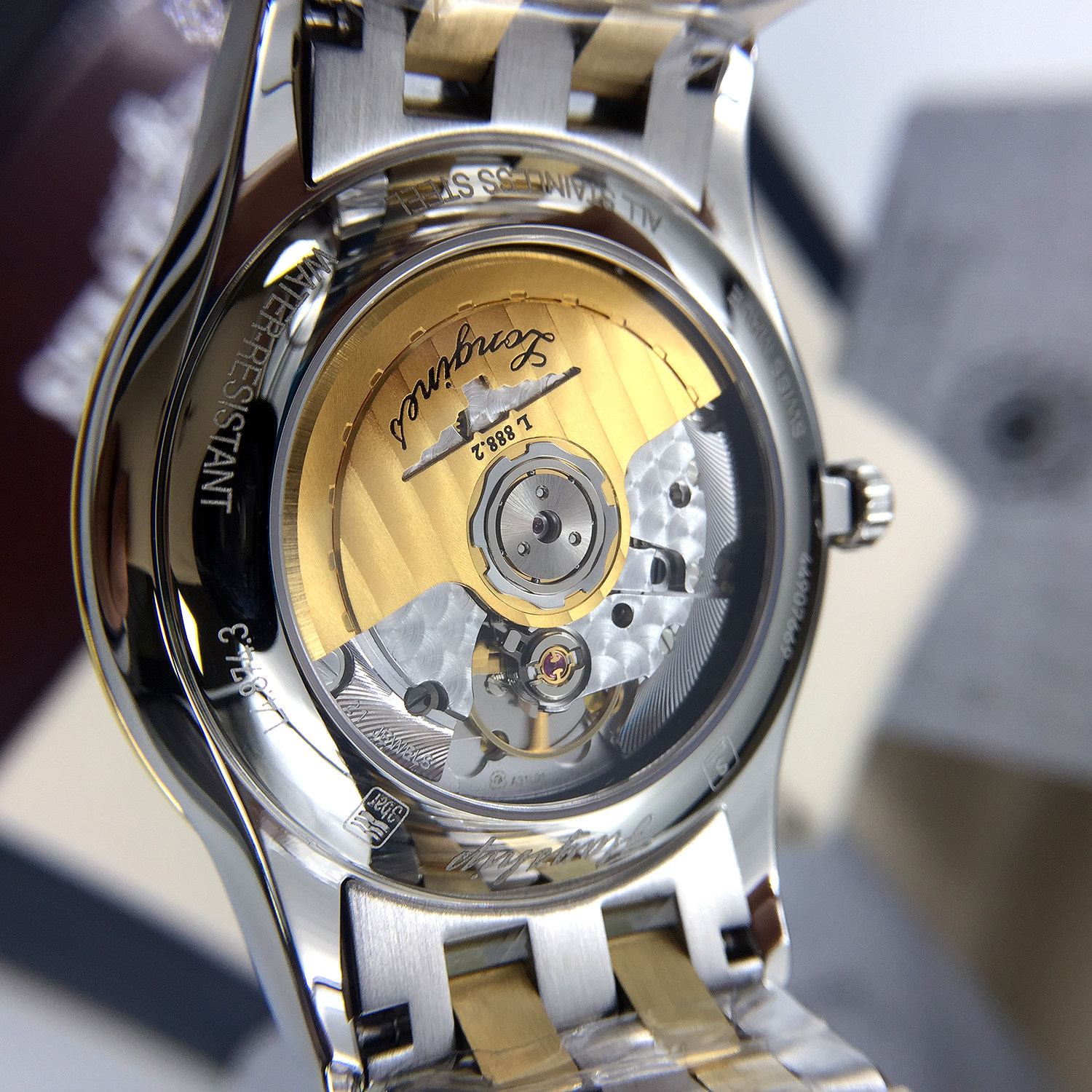 瑞士浪琴longines正品军旗真钻男表 运洪金海外瑞士腕表