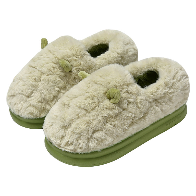 棉拖鞋女士冬季包跟家居室内2025新款厚底毛绒带后跟月子棉鞋女款,淘宝优惠券,粉丝福利购,淘宝优惠卷