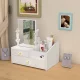 Storage rack multi-function dressing table desktop portable makeup storage box makeup mirror dustproof skin care drawer jewelry