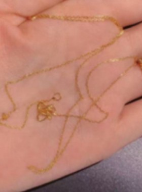 钛钢项链 A-157M扣o字链小众设计精致磨砂女士百搭精美坠链时尚