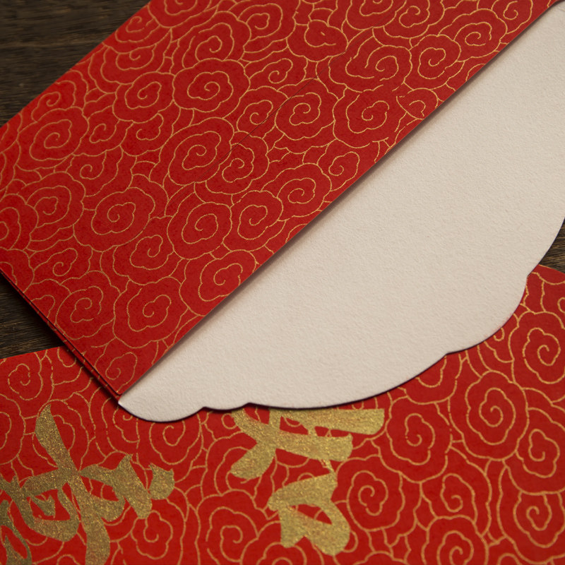 春节中式万年红加厚卡纸红包无字通用款结婚半生半熟毛笔自写书法空白宣纸利是封过年春节压岁福袋,淘宝优惠券,粉丝福利购,淘宝优惠卷