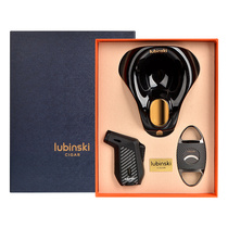 Cigar Tool Suit Cigar Scissors Tool Suit Cigar Scissors Lighter Ashtray Three Suits