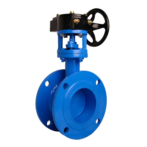 涡轮通风蝶阀D41W-10C法兰式手动阀门硬密封碳钢化工耐腐DN300150 - 图3