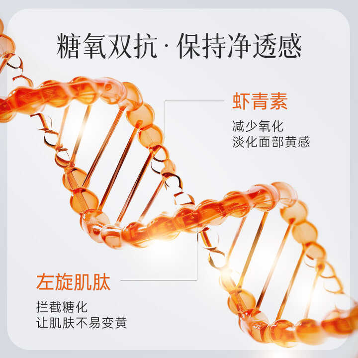 NACO虾青素双抗次抛精华高效抗氧化抗糖去黄提亮紧致抗皱改善暗沉-图3