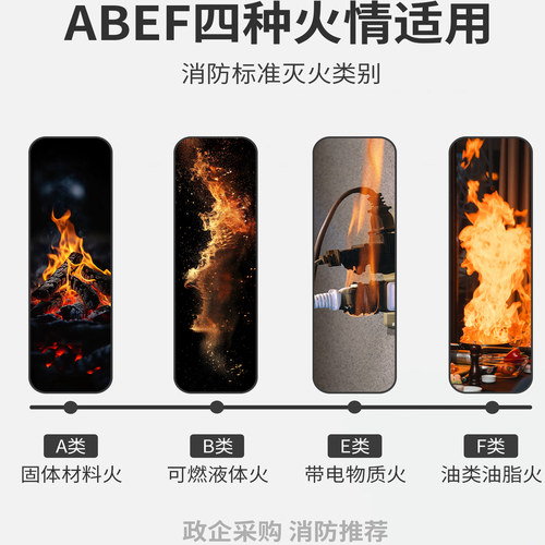 水基灭火器家用手提式3L6升2026新款新国标车载商铺用3c认证正品 - 图3